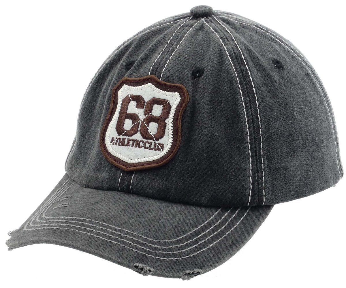 Czapka Z Daszkiem Męska Bejsbolówka Jeansowa 68 Szary Patrolówka Farmerka