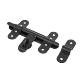 Zawiasy, okucia i inne akcesoria - Zasuwa bramowa czarna 15 cm - miniaturka - grafika 1