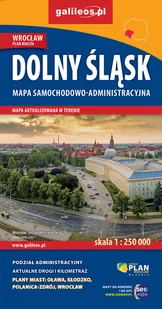 Plan Dolny Śląsk. Mapa samochodowo-administracyjna, 1:250 000 praca zbiorowa - Atlasy i mapy - miniaturka - grafika 3