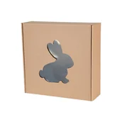 Pudełka i szkatułki - Pudełko Fasonowe Okienko Zając 300X300X100mm - miniaturka - grafika 1