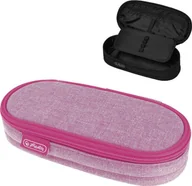 Piórniki - Piórnik Herlitz herlitz Faulenzer Etui Knitted Fabric Rose - miniaturka - grafika 1