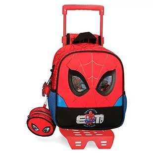 Marvel Spiderman Protector Plecak Przedszkole Adaptacyjny Dzieci, Czerwony, Mochila Preescolar con Carro, Plecak przedszkolny z wózkiem - Plecaki szkolne i tornistry - miniaturka - grafika 1