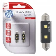 Żarówki samochodowe - 2x Żarówka C5w Led Osram Retrofit C10w 41mm Dioda Biała 24v Tir Canbus - miniaturka - grafika 1