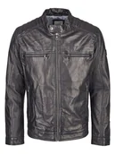 Kurtki męskie - Bugatti Skórzana kurtka w kolorze czarnym - miniaturka - grafika 1