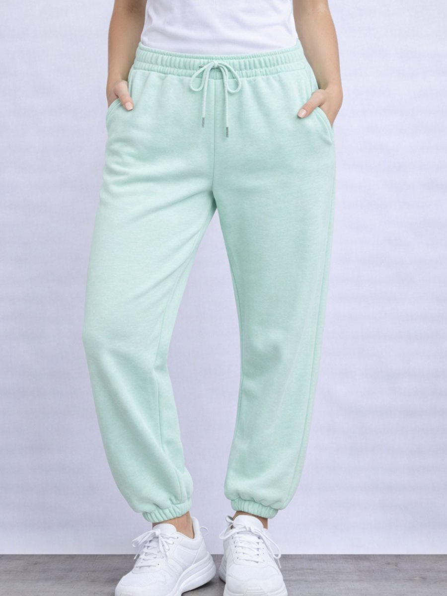 Spodnie dresowe z kieszeniami L niebieski jasny