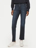 Spodnie damskie - Mustang Jeansy Crosby 1013593 Granatowy Straight Fit - miniaturka - grafika 1