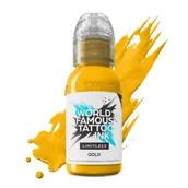 Wyposażenie studia tatuażu - Farba World Famous Limitless Tattoo Ink - Gold 30ml - miniaturka - grafika 1