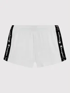 Spodenki damskie - Champion Szorty sportowe 404357 Biały Regular Fit - miniaturka - grafika 1