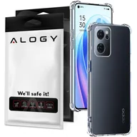 Etui i futerały do telefonów - Silikonowe etui pancerne ShockProof Alogy do Oppo Reno7 5G Global Przezroczyste - miniaturka - grafika 1