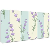 Podkładki na biurko - Mata z nadrukiem na biurko Kwiaty lawendy 100x50 cm, Dywanomat - miniaturka - grafika 1