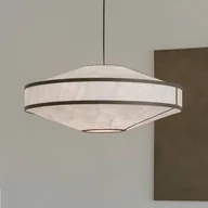 Lampy sufitowe - Lampa wisząca New Works Kite, Ø 75 cm, biały/czarny, 3-punktowa. - miniaturka - grafika 1