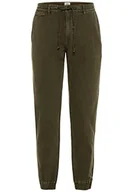 Spodenki męskie - camel active Męskie spodnie typu zwężane fit Toronto Chino, ciemnozielony, 31W / 32L - miniaturka - grafika 1