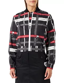 Kurtki damskie - Love Moschino Unlined Bomber Jacket Kurtka Damska, Czarny, 40 - grafika 1