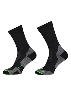 CMP Wełniane skarpety trekkingowe w kolorze czarnym - Skarpetki męskie - miniaturka - grafika 1