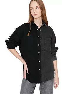 Koszulki i topy damskie - Trendyol Koszulka damska, czarna, kolorowa, rozmiar XL - grafika 1