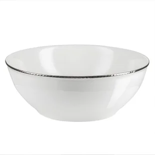 Salaterka porcelanowa platynowa linia 24 cm FLORIAN - Miski i półmiski - miniaturka - grafika 1
