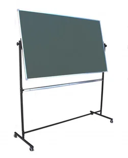 Tablica obrotowa mobilna zielona ceramiczna 150x100cm - Tablice i flipcharty - miniaturka - grafika 1