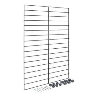Czarna metalowa konsola do modułowego systemu półek Mural – Metaltex - Meble modułowe i akcesoria - miniaturka - grafika 1