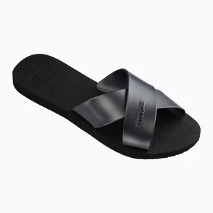 Klapki damskie Havaianas Aqua Metallic black - Klapki i japonki damskie - miniaturka - grafika 1