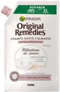 Szampony do włosów - Szampon do włosów delikatnych Garnier Original Remedies Delicatesse Moisturizing Shampoo 500 ml (3600542415606) - miniaturka - grafika 1