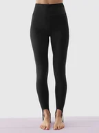 Spodnie sportowe damskie - 4F Legginsy sportowe w kolorze czarnym - miniaturka - grafika 1
