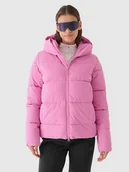 Kurtki damskie - 4F Kurtka narciarska membrana NeoDry 5000 damska - różowa XXL - miniaturka - grafika 1