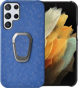 Pokrowiec König Design kompatybilny z Samsung Galaxy S22 Ultra 5G - plastikowe, miękkie etui na telefon komórkowy Navy Blue - Etui i futerały do telefonów - miniaturka - grafika 1