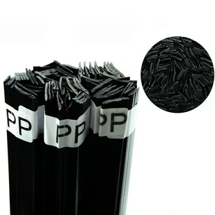 Spoiwo do spawania plastiku PP Czarne 100g Pasek 12mm - Akcesoria spawalnicze - miniaturka - grafika 1