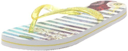Desigual Stripped, japonki damskie, żółty - Żółty jaune - 38 EU