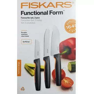 Fiskars Zestaw noży Functional Form 1057556 3 elementy) - Noże kuchenne - miniaturka - grafika 1