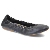 Baleriny - Granatowe Baleriny Tamaris Wygodne Skórzane Buty - miniaturka - grafika 1