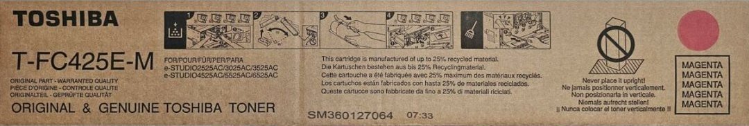 Toner Toshiba Toner Toshiba TFC425E do e-STUDIO 2525/3025/3525 AC 38 000 str magenta