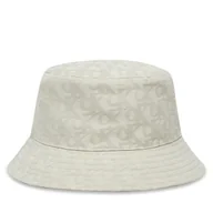 Czapki damskie - Kapelusz Calvin Klein Logo Jacquard Bucket Hat LV04K5059G Beżowy - miniaturka - grafika 1