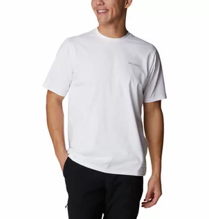 Koszulki męskie - Koszulka męska Columbia Men SUN TREK SS Tee White - S - grafika 1