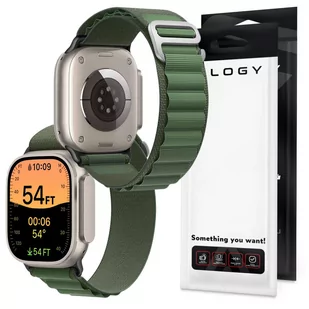 Pasek do zegarka Alogy Sport Strap do Apple Watch 4/5/6/7/8/SE/Ultra (42/44/45/49mm) Zielony - Akcesoria do smartwatchy - miniaturka - grafika 1