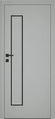 Drzwi wewnętrzne - Dre Drzwi Wewnętrzne Pełne Deco 40 Okleina Jasna Szara Mat - miniaturka - grafika 1