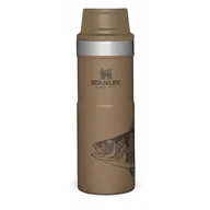 Kubki termiczne - Kubek termiczny Stanley 470 ml TRIGGER ACTION TRAVEL MUG (brązowy) TAN PETER PERCH - miniaturka - grafika 1