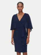 Sukienki - Rinascimento Sukienka koktajlowa CFC0123560003 Granatowy Regular Fit - miniaturka - grafika 1