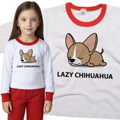 Piżamy dla dziewczynek - Piżama dziecięca Leniwy Chihuahua Pies 98/104 - VoloDonum - miniaturka - grafika 1
