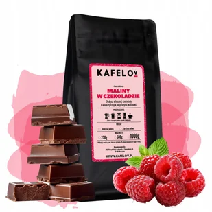 Kawa Kafelov MALINY W CZEKOLADZIE 250g ziarno - Kawa - miniaturka - grafika 1