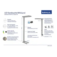 Lampy stojące - Lampa stołowa LED MAULjaval, czarna, podstawa zaciskowa - miniaturka - grafika 1