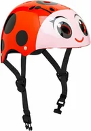 Kaski rowerowe - Dziecięcy kask rowerowy Moltó czerwona biedronka 26 x 21 x 16,5 cm - miniaturka - grafika 1