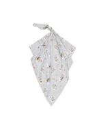 Rożki i beciki - Bonjour Cherie otulacz bambusowy 70x70cm Owieczki - miniaturka - grafika 1