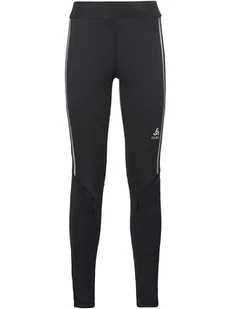 Odlo Legginsy "Aeolus Pro" w kolorze czarnym do biegania - Spodnie sportowe damskie - miniaturka - grafika 1