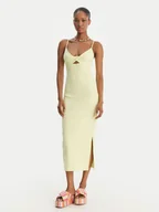 Sukienki - Roxy Sukienka letnia Wavey Lady ERJKD03530 Zielony Slim Fit - miniaturka - grafika 1