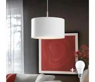 Lampy sufitowe - Eglo - LED Żyrandol na lince TUNJA 1xE27/60W/230V biały - miniaturka - grafika 1