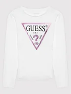 Bluzki damskie - Guess Bluzka J84I36 K8HM0 Biały Regular Fit - miniaturka - grafika 1