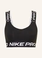 Biustonosze - Nike Biustonosz Sportowy Nike Pro schwarz - miniaturka - grafika 1