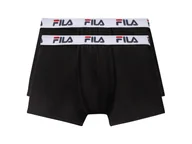 Majtki męskie - FILA Bokserki męskie, 2 pary (Czarny, M) - miniaturka - grafika 1