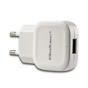 Qoltec Ładowarka sieciowa 12W | 5V | 2.4A | USB | Biała (50193) - Ładowarki do telefonów - miniaturka - grafika 2